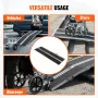 Portable Wheelchair Ramp, 243.8 cm 363 kg Capacity, Non-Slip Aluminum Folding Threshold Ramp, Foldable Mobility Scooter Ramp Whe