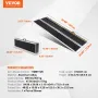 Portable Wheelchair Ramp, 243.8 cm 363 kg Capacity, Non-Slip Aluminum Folding Threshold Ramp, Foldable Mobility Scooter Ramp Whe