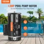 1 hk poolpumpe motor 115/230V 9/4,5 ampere 56y 3450 o/m
