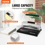 Coil Spiral Binding Machine, Manual Book Maker with Electric Binding, 46-Holes Binding 500 Sheets Punch Binder, with 100pcs 7.94