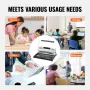 Coil Spiral Binding Machine, Manual Book Maker with Electric Binding, 46-Holes Binding 500 Sheets Punch Binder, with 100pcs 7.94