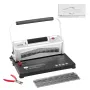 Coil Spiral Binding Machine, Manual Book Maker with Electric Binding, 46-Holes Binding 500 Sheets Punch Binder, with 100pcs 7.94