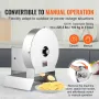Electric Vegetable Slicer, 0-0.5"/0-12mm Thickness Adjustable Commercial Slicer Machine, Convertible to Manual, Stainless Steel 