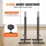 Dip Bars, 440 lbs Capacity, Heave Duty Dip Stand Station with Adjustable Height, Fitness Workout Dip Bar Station Stabilizer Para