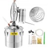 Kedel rustfrit stål vand destilleri 13,2 gallon essentiel olie stadig 50 l destilleri kit hjem moonshine stadig med termometer
