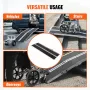 Portable Wheelchair Ramp, 7 ft 800 lbs Capacity, Non-Slip Aluminum Folding Threshold Ramp, Foldable Mobility Scooter Ramp Wheel 