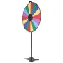 36 inch Spinning Prize Wheel, 18 Slots Spinning Wheel, Roulette Wheel with a Dry Erase and 2 Markers, Tabletop or Floor Standing