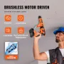 Drywall Screw Gun Auto-Feed, 20V Max Collated Drywall Screwgun, 4200RPM Brushless Cordless Drywall Gun Kit with 2 Battery Packs,