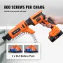 Drywall Screw Gun Auto-Feed, 20V Max Collated Drywall Screwgun, 4200RPM Brushless Cordless Drywall Gun Kit with 2 Battery Packs,
