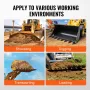Bucket Tooth Bar, 66 '', Heavy Duty Tractor Bucket 8 tænder bar
