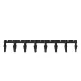Bucket Tooth Bar, 66'', Heavy Duty Tractor Bucket 8 Teeth Bar for Loader Tractor Skidsteer, 4560 lbs Load-Bearing Capacity Bolt 