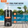 1,5 hk poolpumpemotor 115/230V 13,6/6,8a 56J 3450rpm 90î¼f/250V