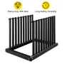 Windshield Rack 9-Lite, Windshield Truck Rack Steel, Windshield Glass Rack 24-Inch Height, Windshield Rack for Truck with PVC Pa