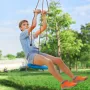 Zipline Kit for Kids and Adult, 52 ft Zip Line Kits Up to 500 lb, Backyard Outdoor Quick Setup Zipline, Playground Entertainment