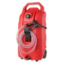 16 Gallon Fuel Caddy Portable Gas Storage Tank 7.8L/min with Manual Nozzle