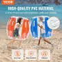 Inflatable Bumper Balls 2-Pack, 3FT/0.9M Body Sumo Zorb Balls for Kids & Teens, Durable PVC Human Hamster Bubble Balls for Outdo