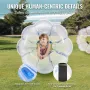Oppustelige kofangerkugler 2-pakning, 3ft/0,9 m body sumo zorb