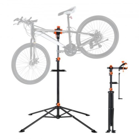 Bike Repair Stand, 80 lbs Heavy-duty Steel Bicycle Repair Stand, Adjustable Height Bike Maintenance Workstand with Magnetic