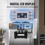 Commercial Ice Cream Machine, 21-31 L/H Yield, 1670W 3-Flavor Freestanding Soft Serve Ice Cream Maker, 2 x 4.3L Stainless Steel 