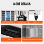 Commercial Ice Cream Machine, 21-31 L/H Yield, 1670W 3-Flavor Freestanding Soft Serve Ice Cream Maker, 2 x 4.3L Stainless Steel 