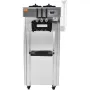 Commercial Ice Cream Machine, 21-31 L/H Yield, 1670W 3-Flavor Freestanding Soft Serve Ice Cream Maker, 2 x 4.3L Stainless Steel 