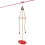Zipline Kit for Kids and Adult, 65 ft Zip Line Kits Up to 500 lb, Backyard Outdoor Quick Setup Zipline, Playground Entertainment