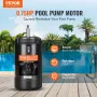 0,75 hk poolpumpe motor 115/230V 8/4 ampere 56J 3450 o/m