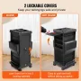 Ultimate Salon Trolley Cart, Lockable Beauty Salon Cart for Stylist with 6 Removable Drawers & Tool Holder, Plastic Hairdressing