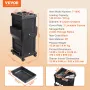 Ultimate Salon Trolley Cart, Lockable Beauty Salon Cart for Stylist with 6 Removable Drawers & Tool Holder, Plastic Hairdressing