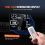 Pure Sine Wave Inverter, 2000 Watt, DC 12V to AC 230V Power Inverter with 2 AC Outlets 2 USB Port 1 Type-C Port, LCD Display and