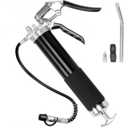 Pistol Grip Grease Gun 6000PSI 140z Heavy Duty Manual Grease Gun Flex Hose