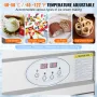 Fried Ice Cream Roll Machine, 19.7" x 19.7" Square Stir-Fried Ice Cream Pan, Stainless Steel Commercial Rolled Ice Cream Maker w