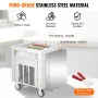 Fried Ice Cream Roll Machine Rolled Ice Cream Maker 19,7 x 19,7