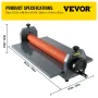 39 "1000 mm manuel kold rulle laminator vinyl fotofilm
