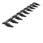 Bucket Tooth Bar, 72 '', Heavy Duty Tractor Bucket 9 tænder bar