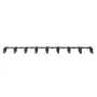 Bucket Tooth Bar, 72'', Heavy Duty Tractor Bucket 9 Teeth Bar for Loader Tractor Skidsteer, 4560 lbs Load-Bearing Capacity Bolt