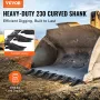 Bucket Tooth Bar, 53'', Heavy Duty Tractor Bucket Teeth Bar for Sub-Compact Tractor Loader, 4560 lbs Load-Bearing Capacity, Fits