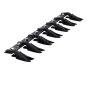 Bucket Tooth Bar, 53'', Heavy Duty Tractor Bucket Teeth Bar for Sub-Compact Tractor Loader, 4560 lbs Load-Bearing Capacity, Fits