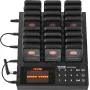 Restaurant Pager System, Wireless 400m Long Range Lineup Waiting Queue Signal, Guest Customer Calling Beepers with Vibration & F