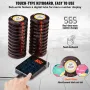 Restaurant Pager System, Wireless 500m Long Range Lineup Waiting Queue Signal, Guest Customer Calling Beepers with Vibration & F