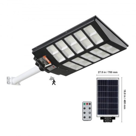 1000W LED Solar Street Light 1600LM Solar Motion Sensor Lamp udendørs væg
