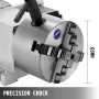 CNC Rotation Rotary Axis 4-Jaw Chuck 100 mm Hollow Shaft 4th