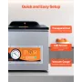 Chamber Vacuum Sealer, 260W tætningseffekt