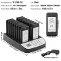 Restaurant Pager System, Wireless 500m Long Range Lineup Waiting Queue Signal, Guest Customer Calling Beepers with Vibration & F
