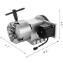 CNC Rotational Rotary Axis 4-Jaw Chuck 100mm Hollow Shaft 4th Axis Rotary Axis Tailstock CNC Router Engraver Machine