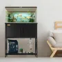 Aquarium Stand, 29 Gallon Fish Tank Stand, 28.7 x 16.5 x 30 in Steel and MDF Turtle Tank Stand, 242.5 lbs Load Capacity, Reptile