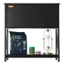 Aquarium Stand, 29 Gallon Fish Tank Stand, 28.7 x 16.5 x 30 in Steel and MDF Turtle Tank Stand, 242.5 lbs Load Capacity, Reptile