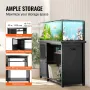 Aquarium Stand, 75 Gallon Fish Tank Stand, 52 x 19.7 x 32.3 in Steel and MDF Turtle Tank Stand, 626 lbs Load Capacity, Reptile T