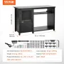 Akvariumstativ, 75 gallon fisketankstativ, 52 x 19,7 x 32,3 i