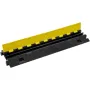 5 PCs Cable Protector Ramp, 2 Channel, 10000 kg/axle Capacity 91.8x25x4.3 cm Heavy Duty TPU Wire Cover Ramp Hose Protector Ramp 